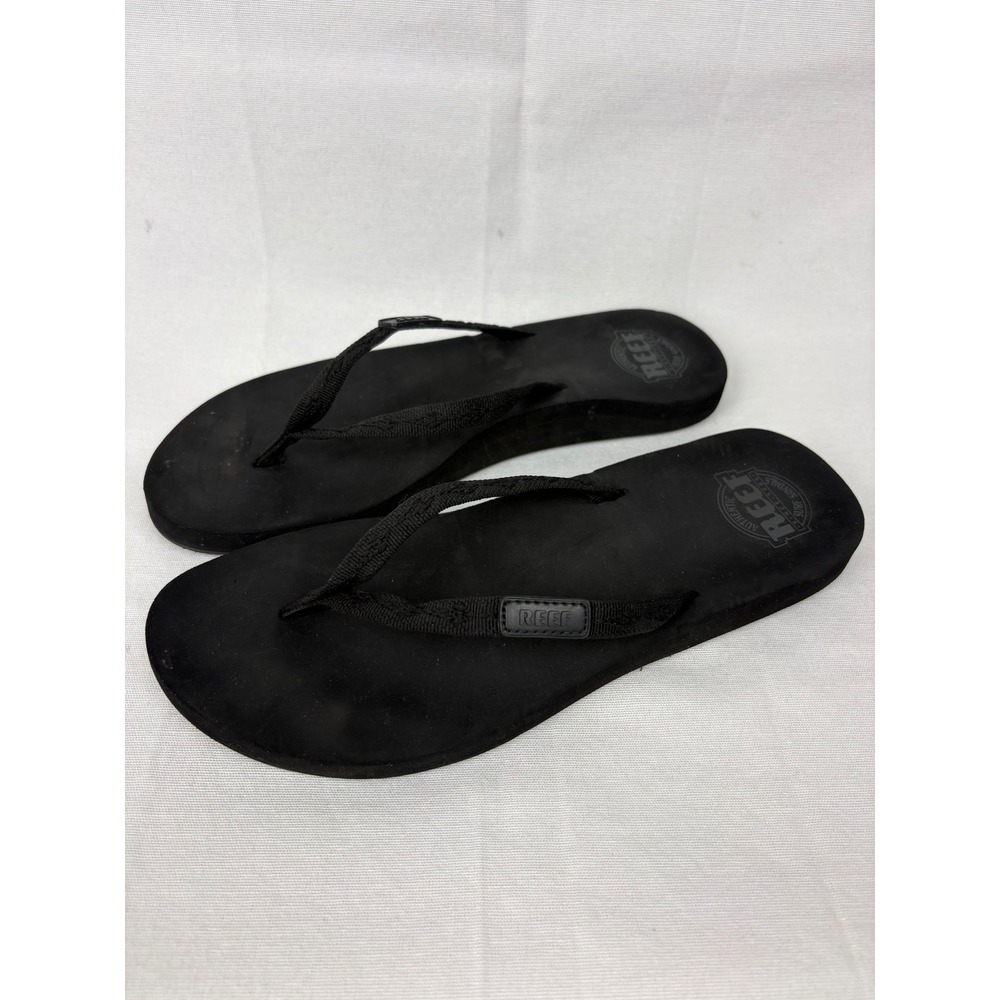 Reef Women's Ginger Surf Sandal Size 10 Black Flip Flop Comfort Beachy Casual